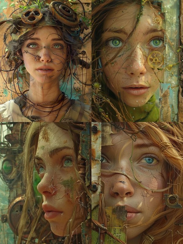Ethereal Steampunk Maiden Portraits