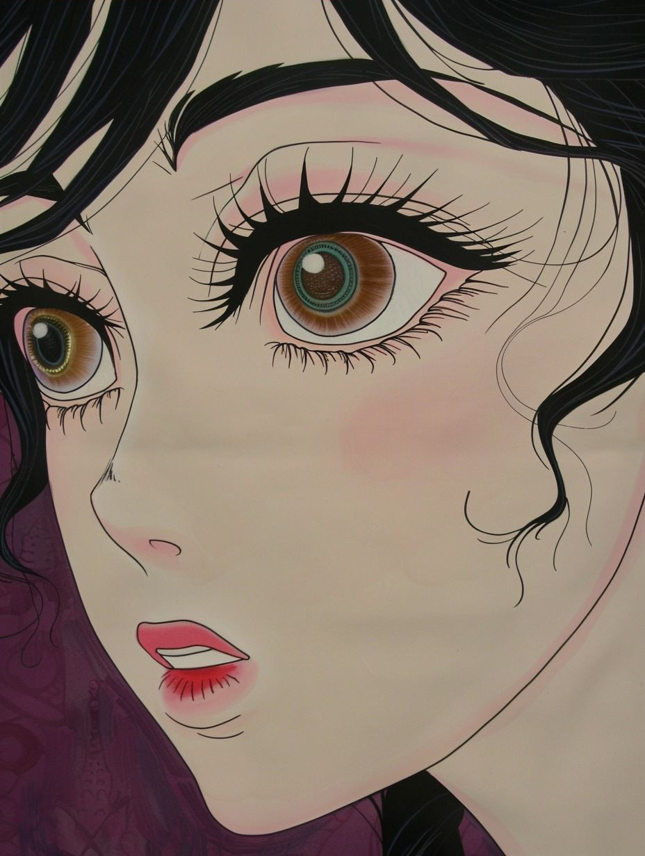 Ethereal Gaze: Anime Portrait Study - Image 3