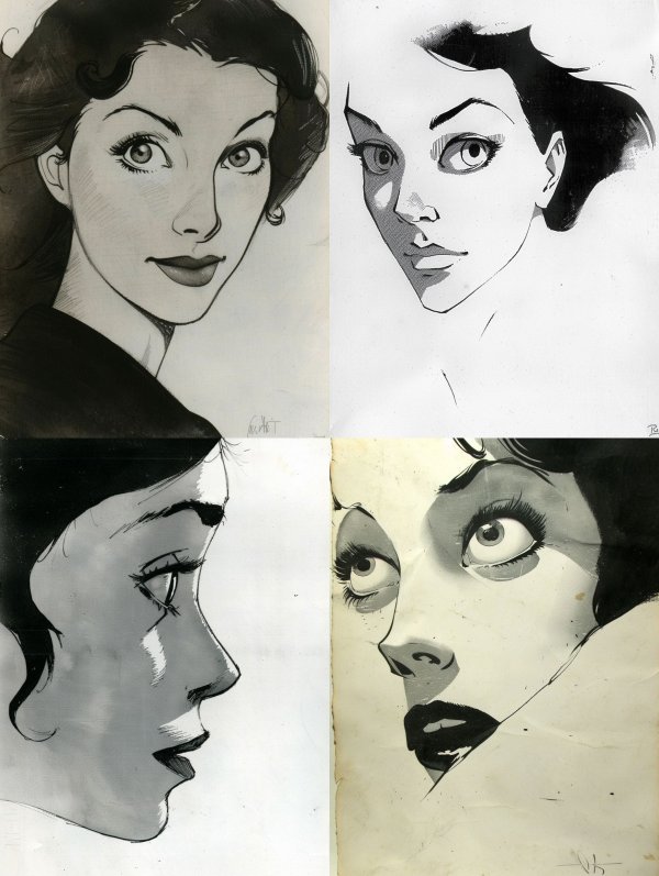 Noir Ink Portrait Studies