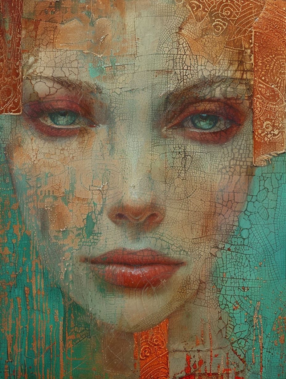 Fragmented Soul in Teal Rust - Image 3