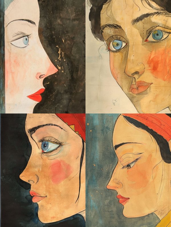 Four Gazes of Feminine Grace