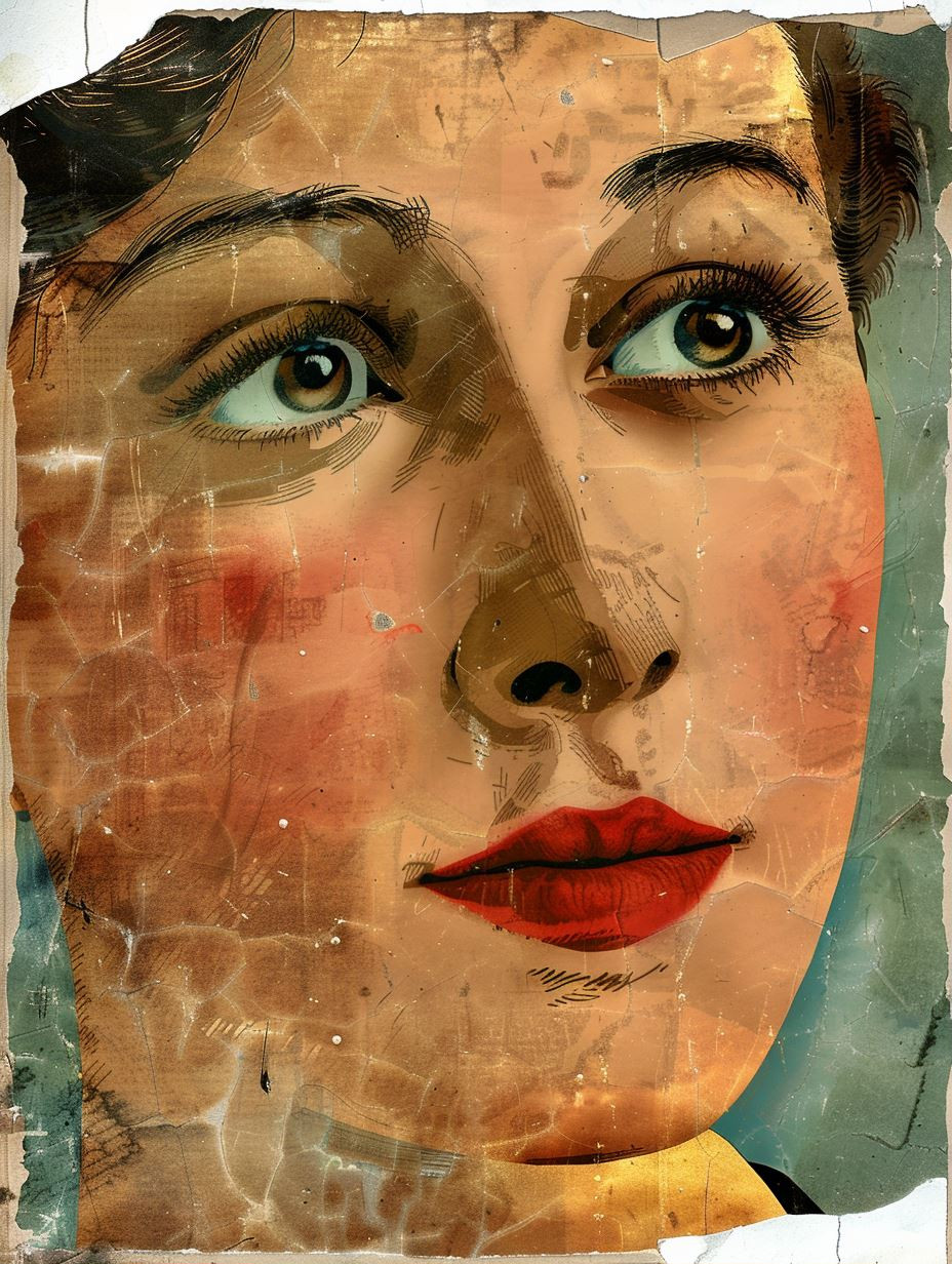 Vintage Oil Portrait Study - Image 1
