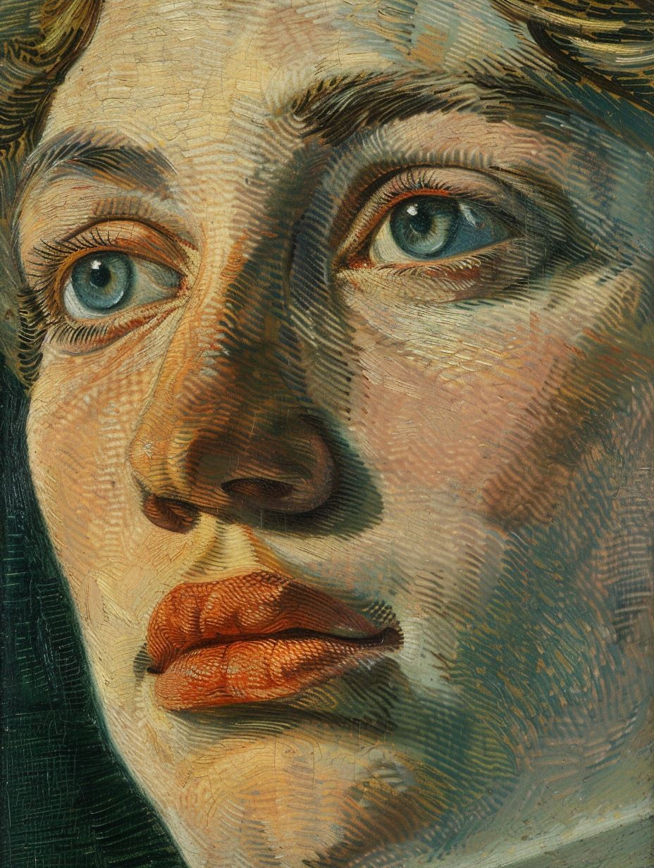 Impressionist Gaze in Golden Light - Image 3