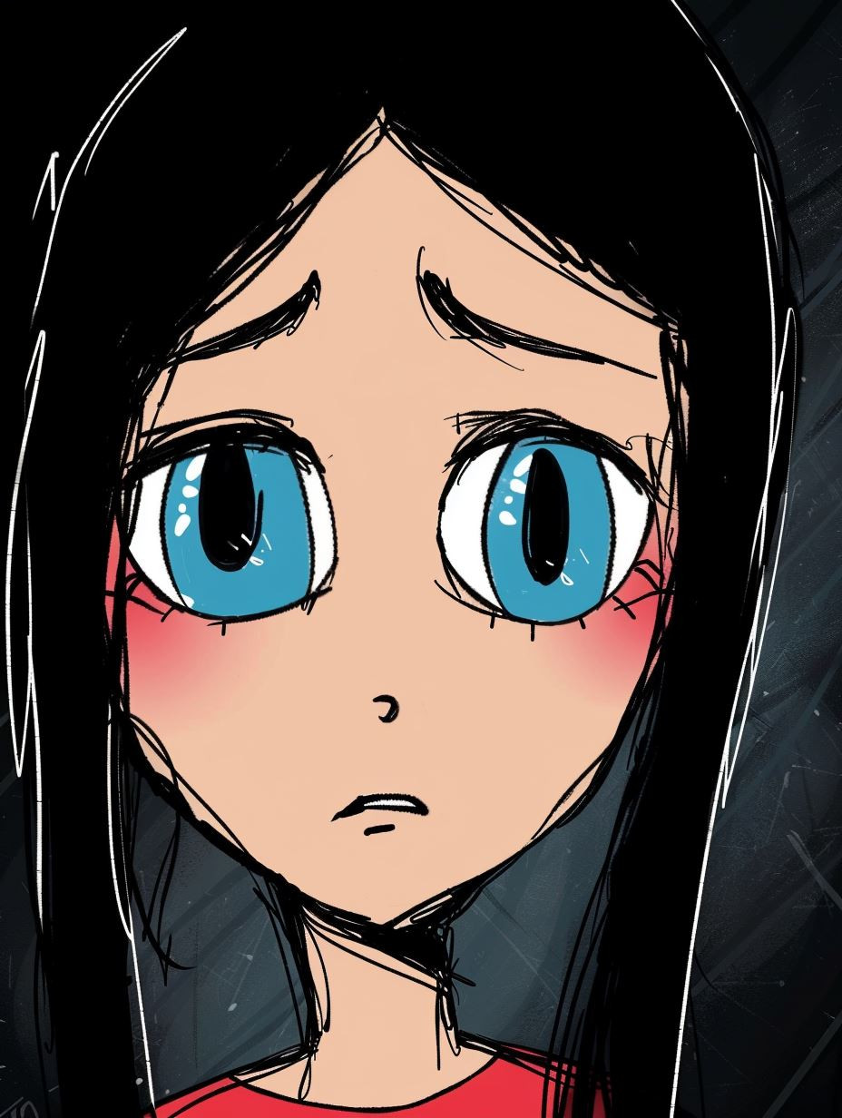 Grim Dark Anime Portrait - Image 3