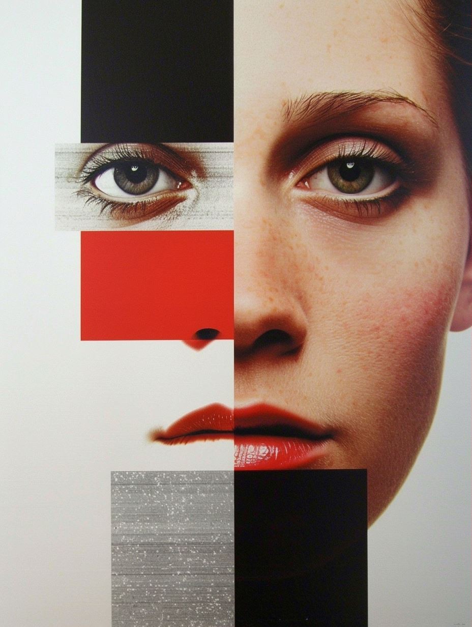 Fragmented Gaze Modernist Portrait
