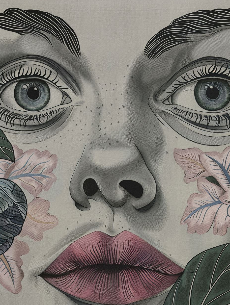 Botanical Surrealism Portrait Study - Image 3