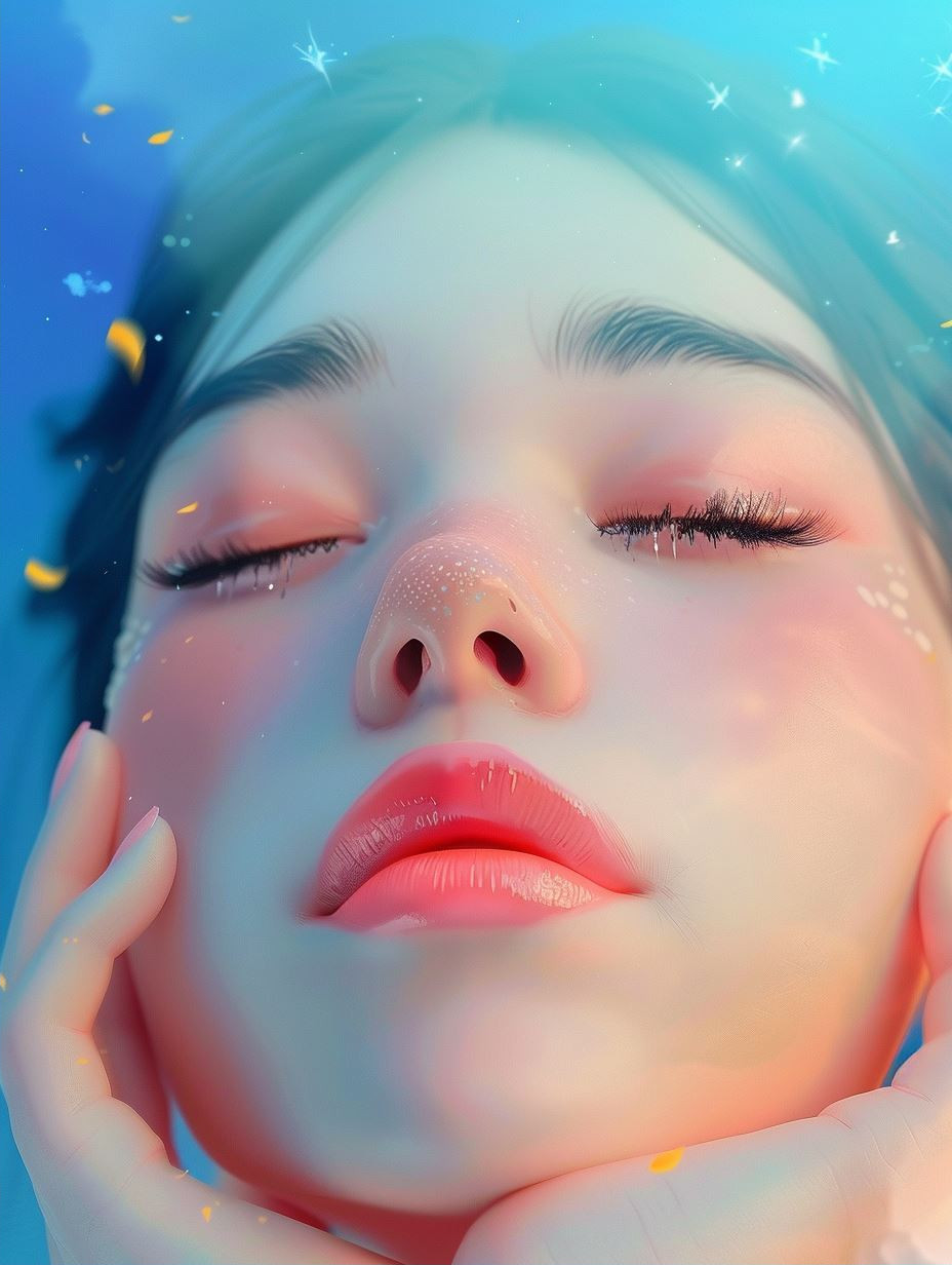 Azure Dream Ethereal Portrait - Image 2