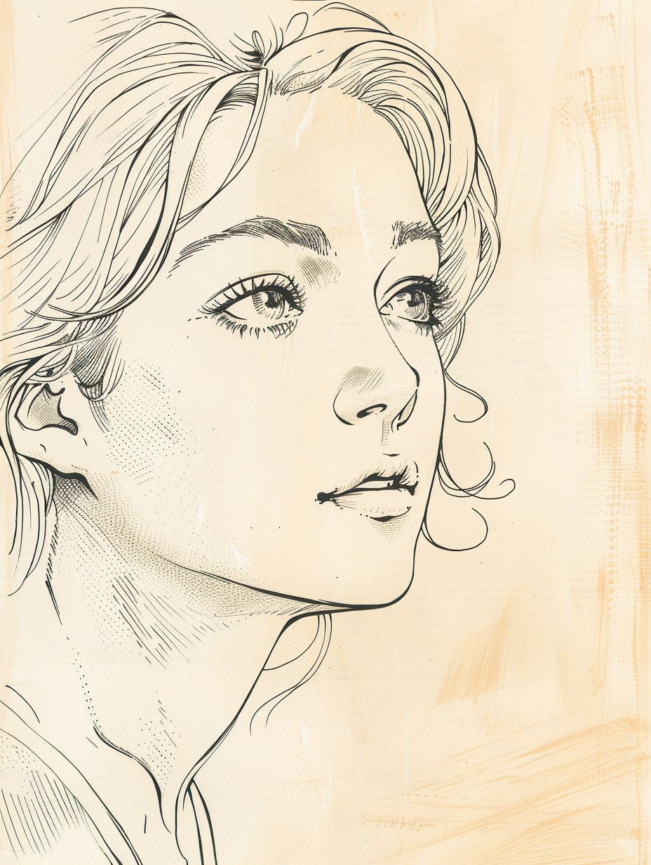 Ethereal Sketches of Feminine Grace - Image 1