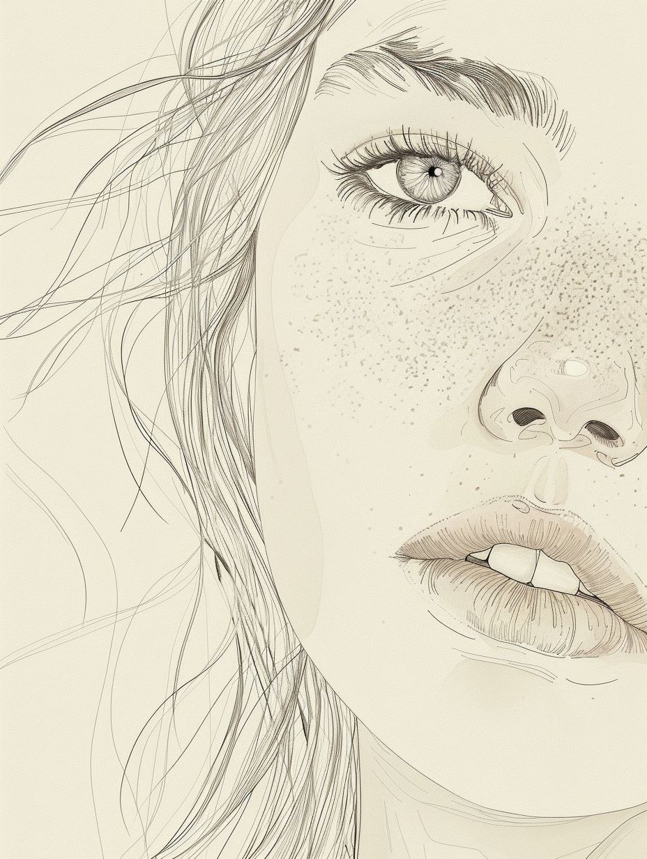 Ethereal Fine Line Portraiture - Image 2