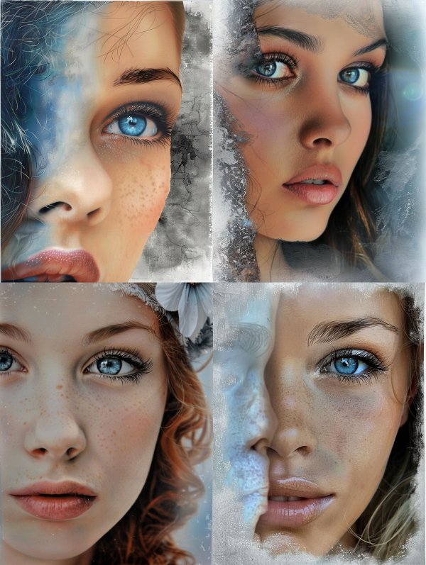 Ethereal Gaze in Soft Mist