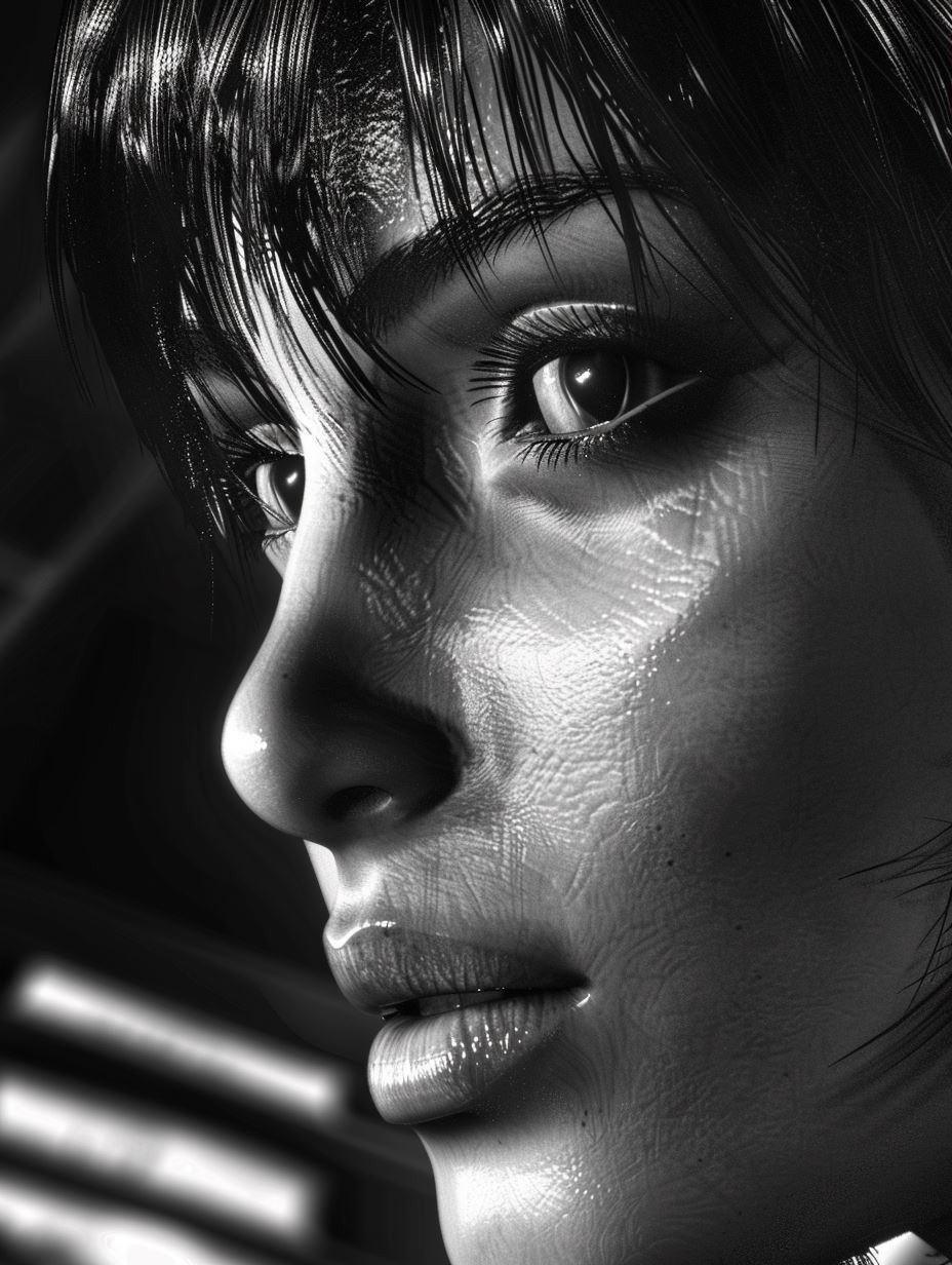 Melancholy Shadows in Monochrome - Image 3
