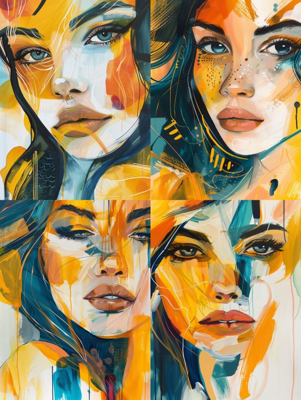 Vibrant Visions of Modern Femininity