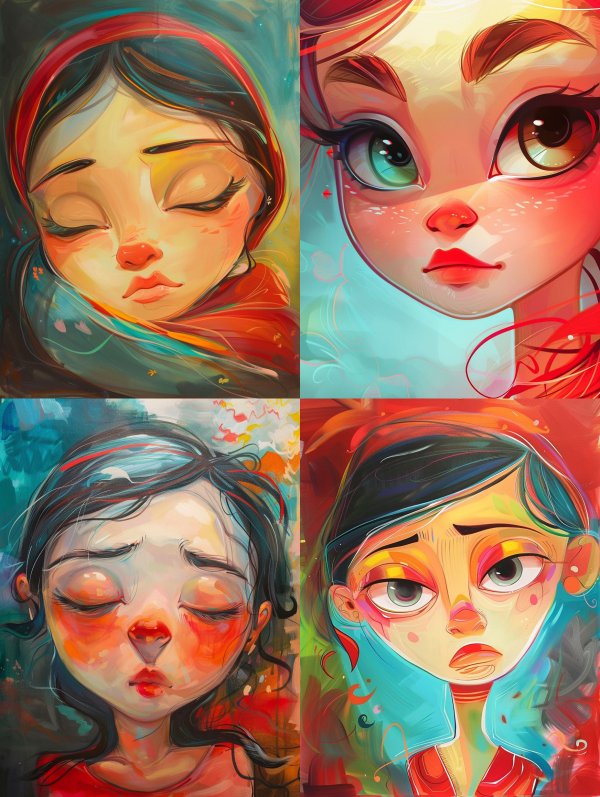 Emotional Digital Portrait Study