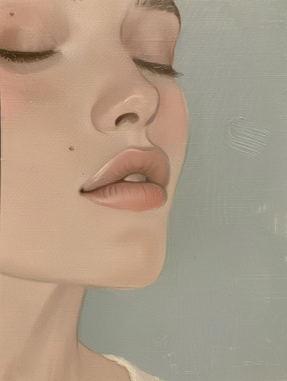 Ethereal Canvas Portrait Study - Image 3