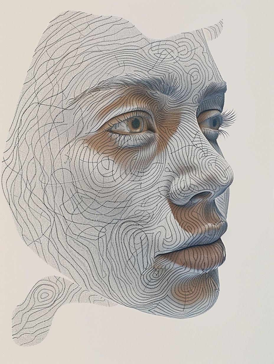 Ethereal Linear Portrait Studies - Image 4
