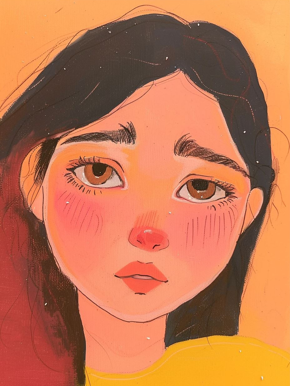 Vibrant Pastel Portrait Study - Image 3