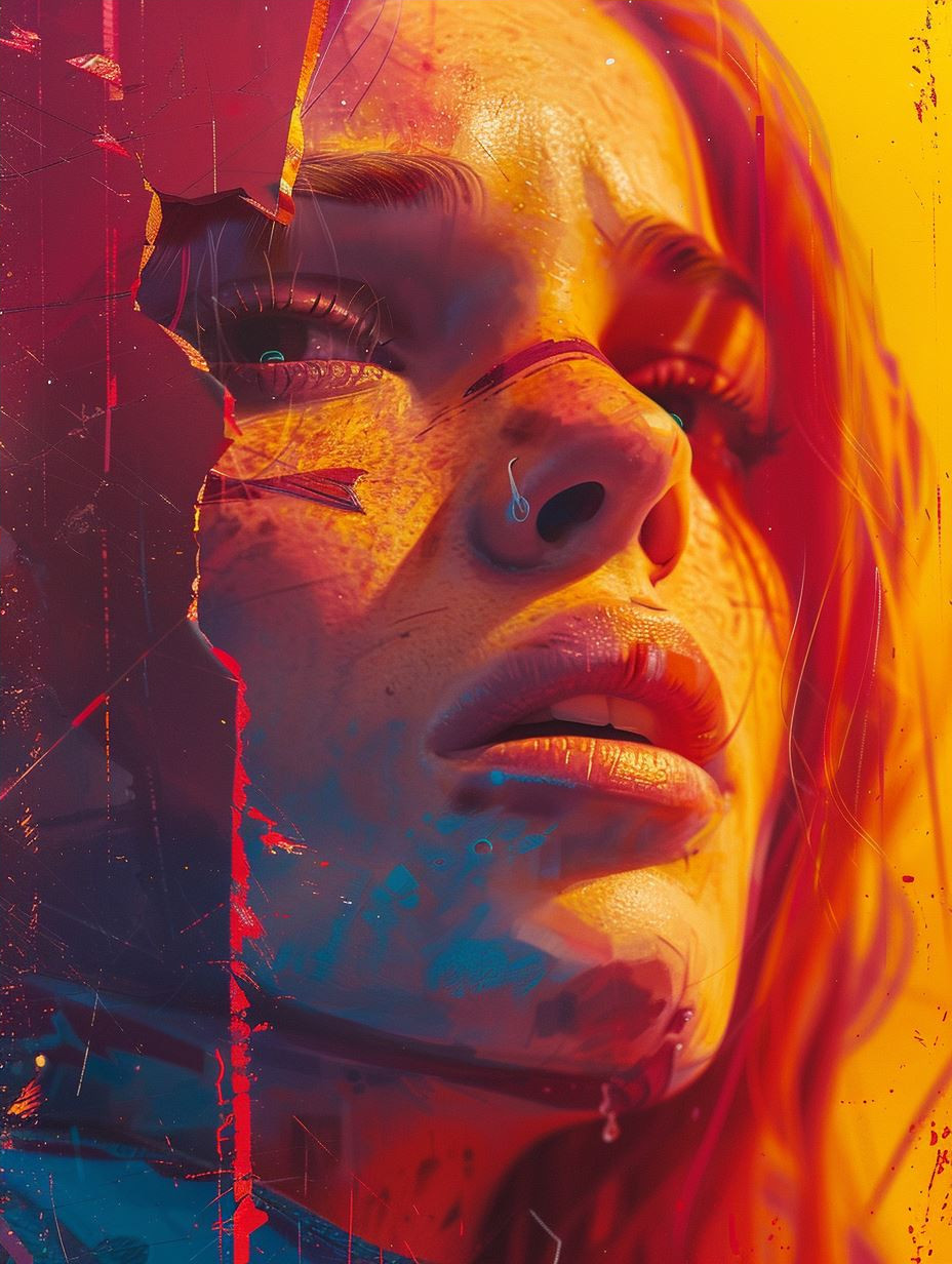 Neon Cinematic Portrait Study - Image 4