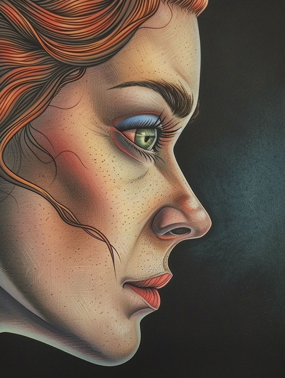 Fragile Porcelain Skin Portrait - Image 4