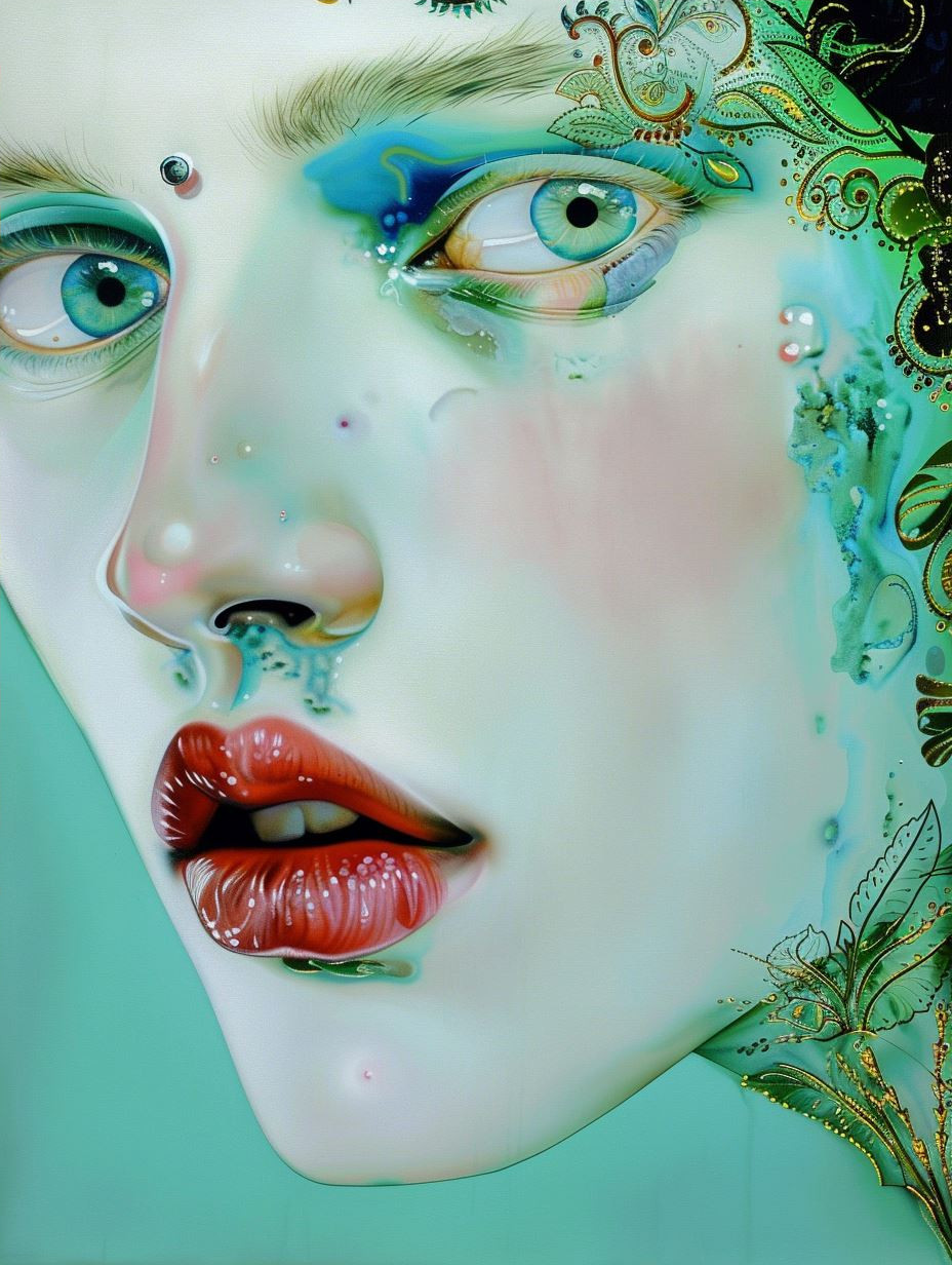 Ethereal Surrealist Portrait Study - Image 4