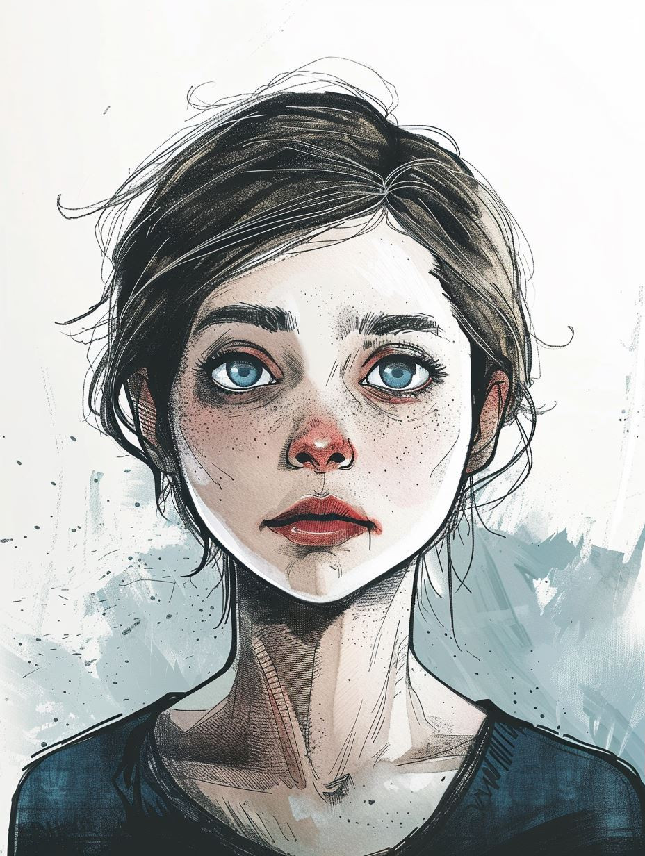 Ethereal Gaze: A Study in Digital Portraits - Image 3