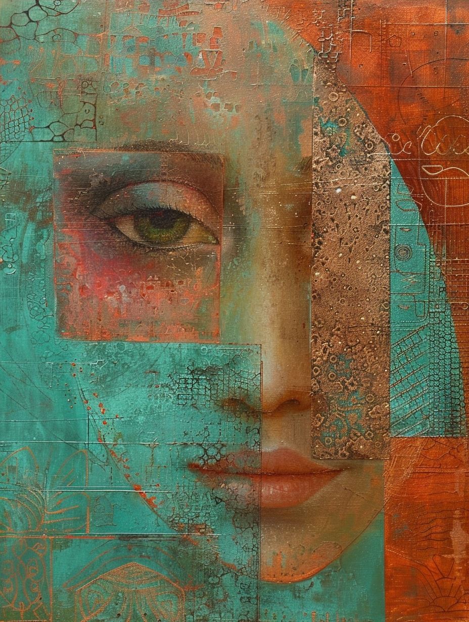 Fragmented Soul in Teal Rust - Image 4