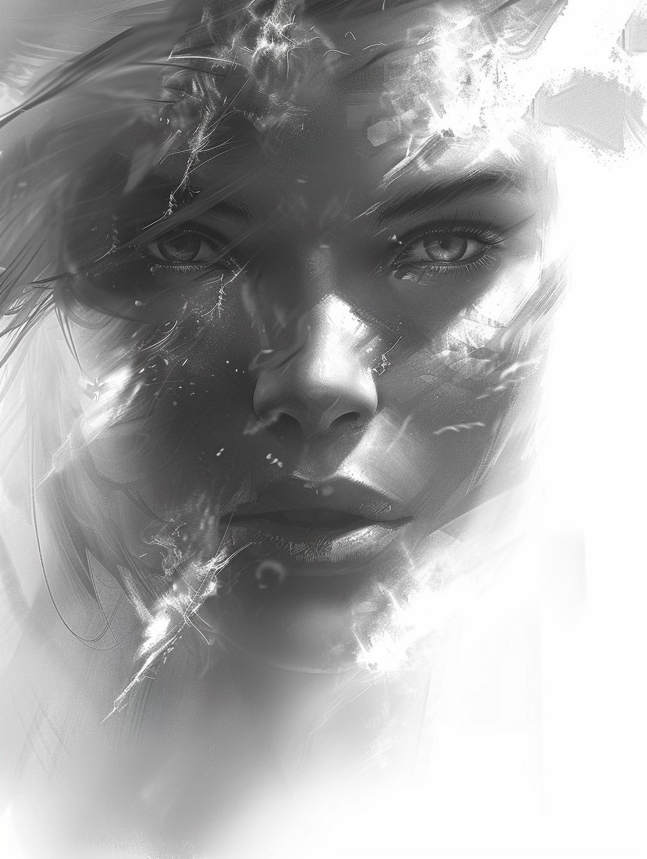 Shattered Gold Ethereal Portrait - Image 4