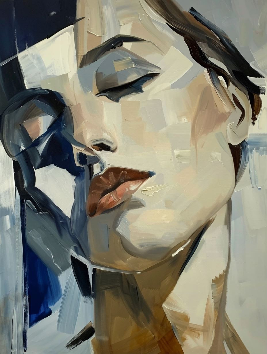 Fragmented Elegance: A Study of Four Faces - Image 1