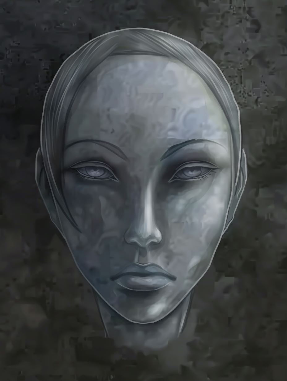 Ethereal Stone Spirit Portrait