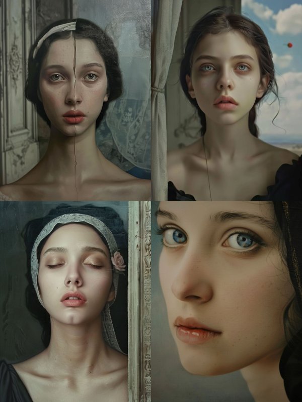 Ethereal Portraits of Melancholy Grace