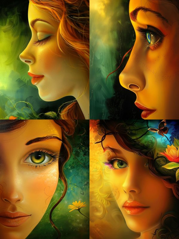 Golden Glow Ethereal Portraits