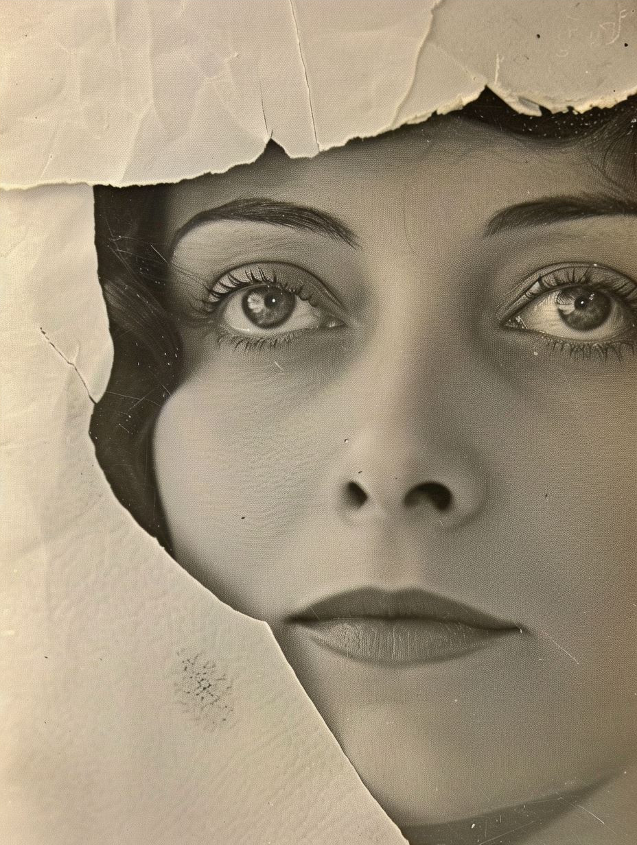 Vintage Cinematic Portrait Elegance - Image 4