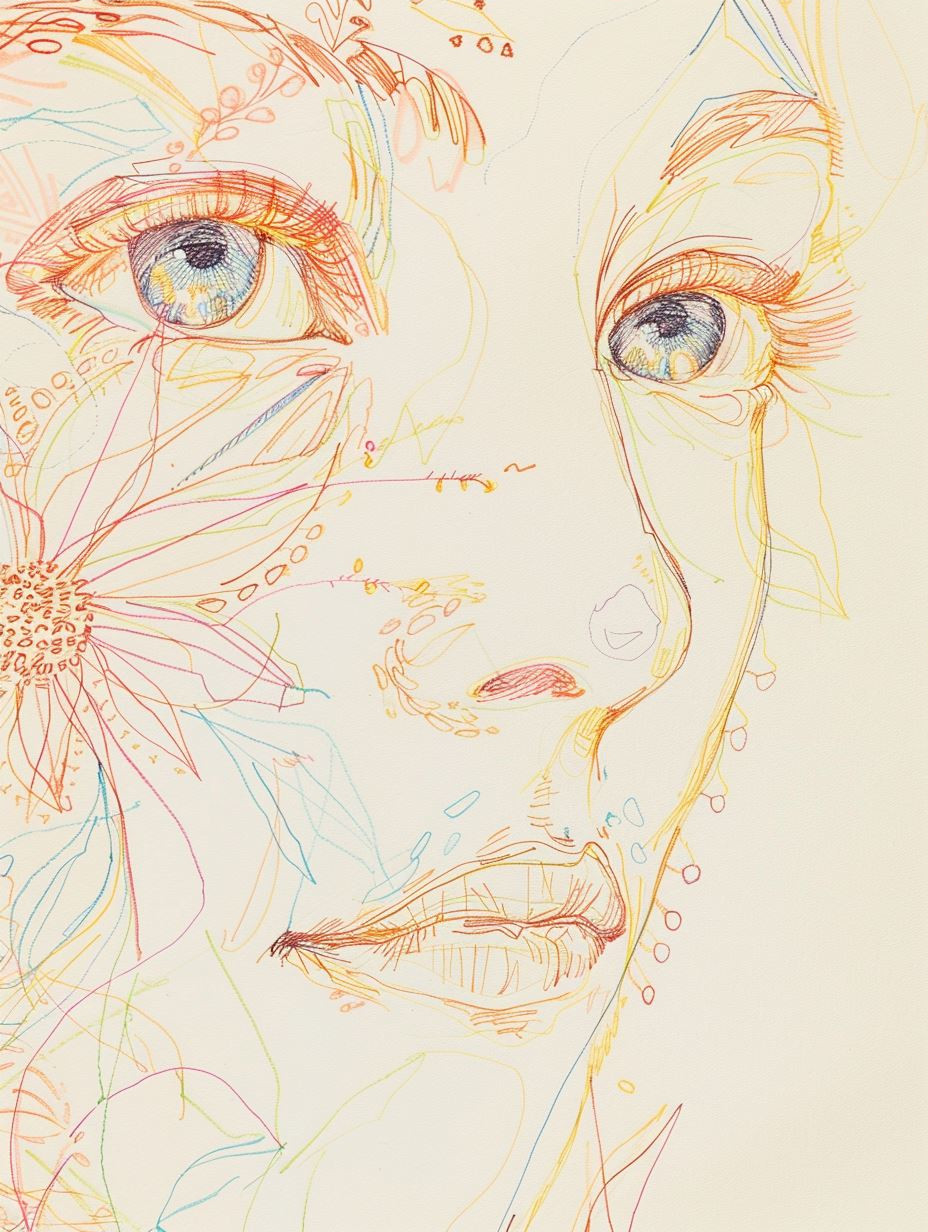 Ethereal Colored Pencil Portrait - Image 3