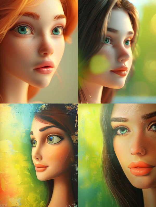 Ethereal Visions of Digital Beauty