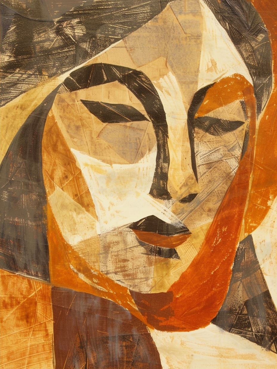 Abstract Amber Portrait Study - Image 2