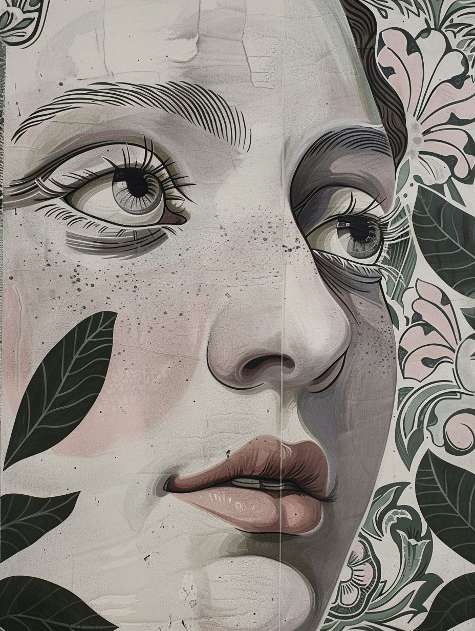 Botanical Surrealism Portrait Study - Image 4