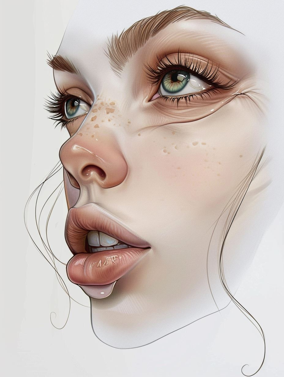 Ethereal Gaze Digital Portrait Studies - Image 4
