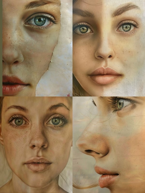 Ethereal Gaze Hyperrealistic Portraits