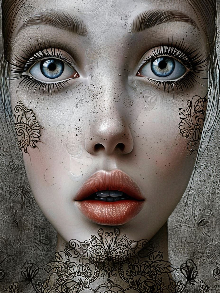 Ethereal Faces of Intricate Lace - Image 3