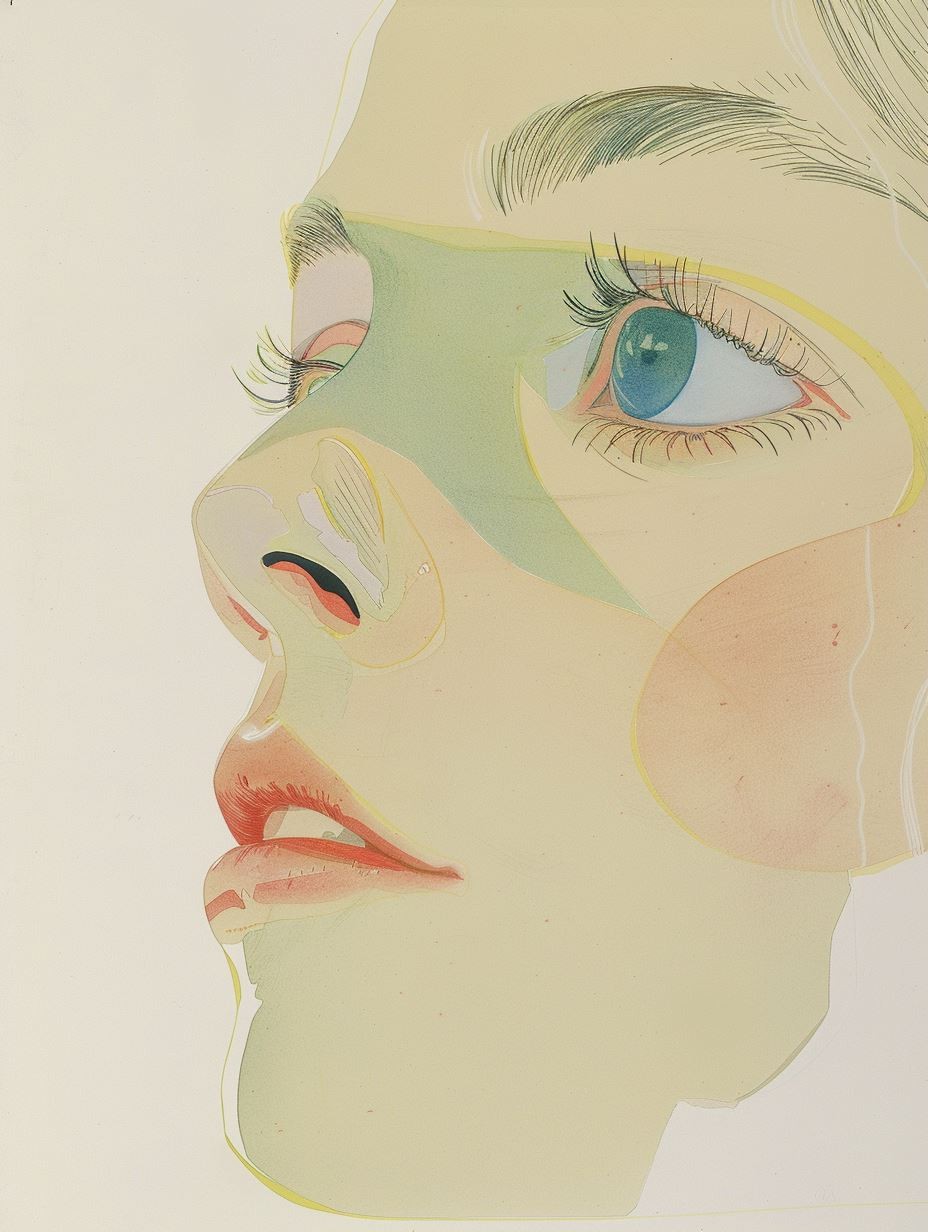 Prismatic Perspectives of a Woman's Gaze - Image 1