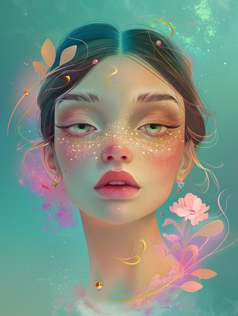 Ethereal Floral Dream Portraits - Image 2