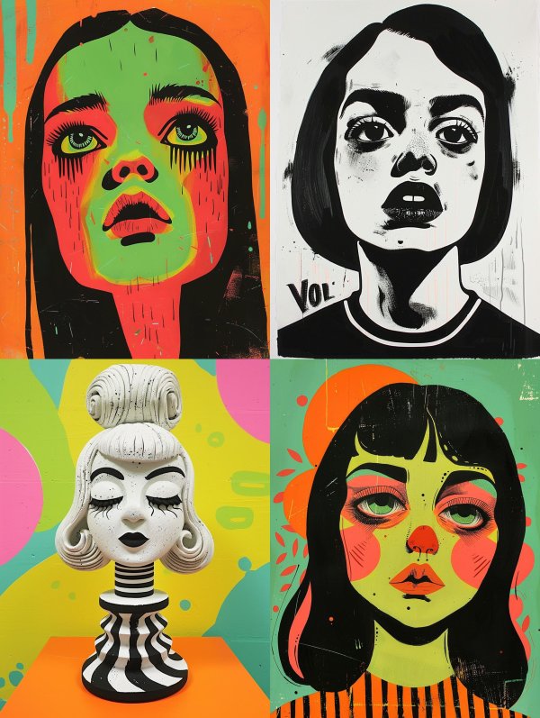 Bold Pop Art Portrait Series
