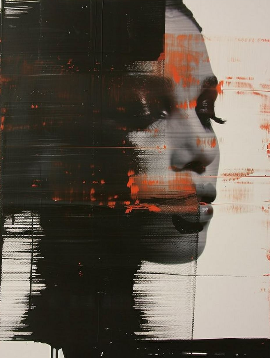 Fragmented Identities in Red and Black - Image 4