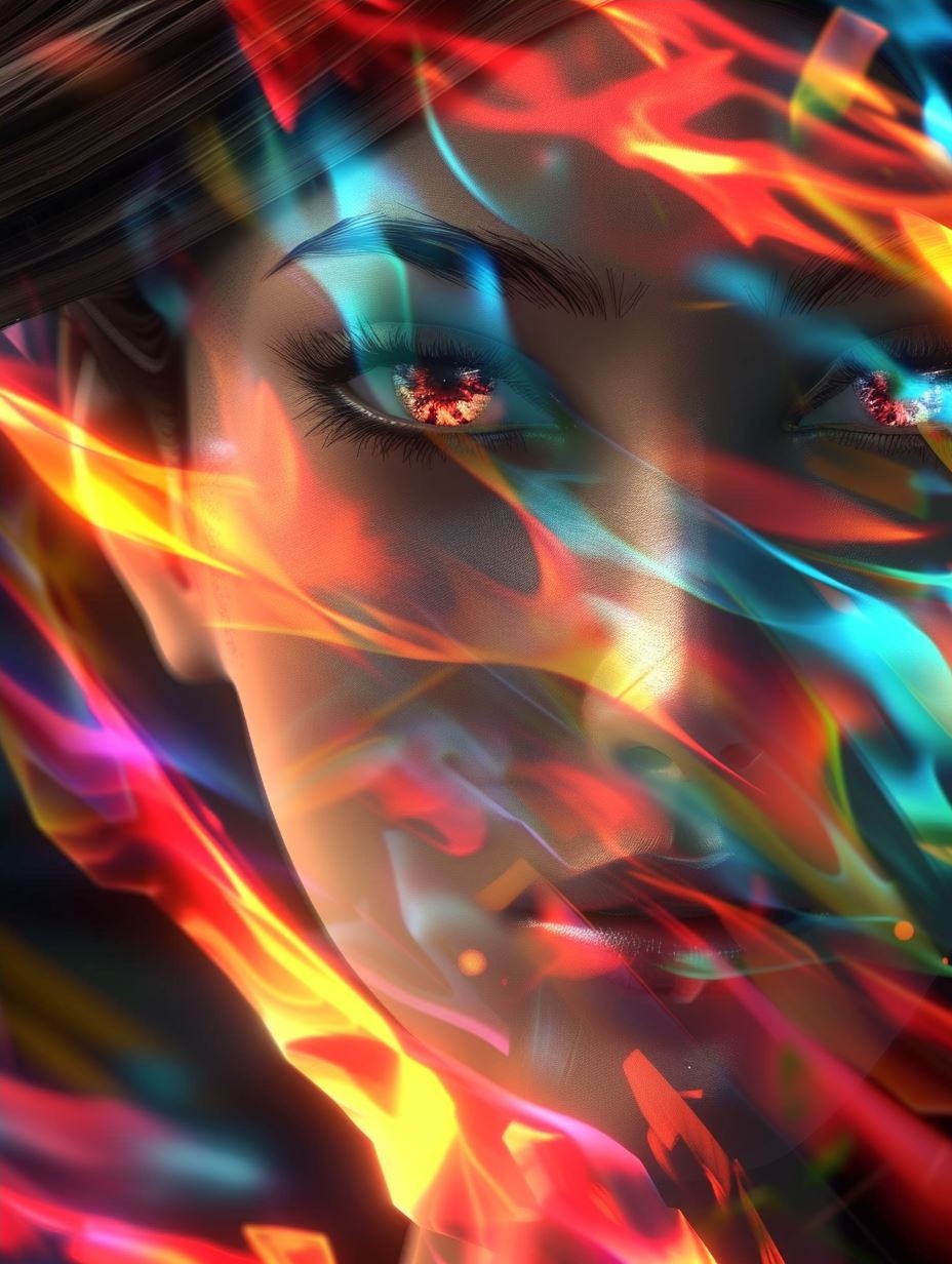 Dual Gaze Ethereal Portrait - Image 4
