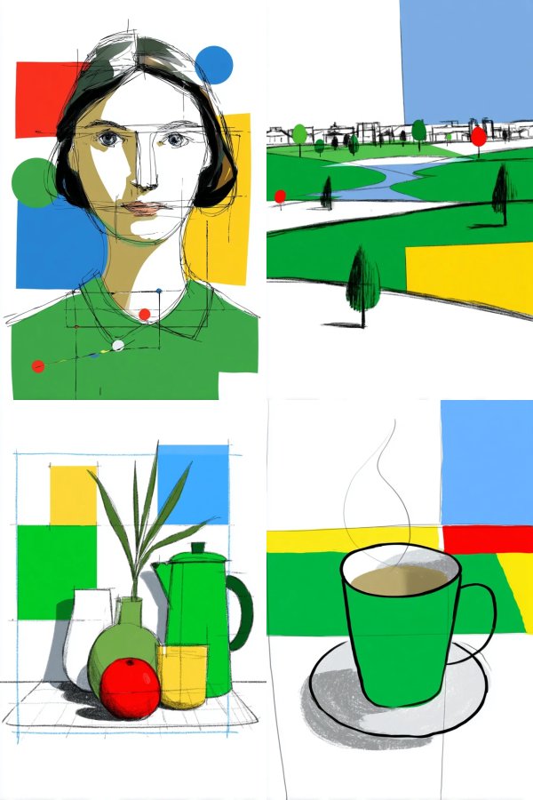 Geometric Visions: A Modernist Quartet