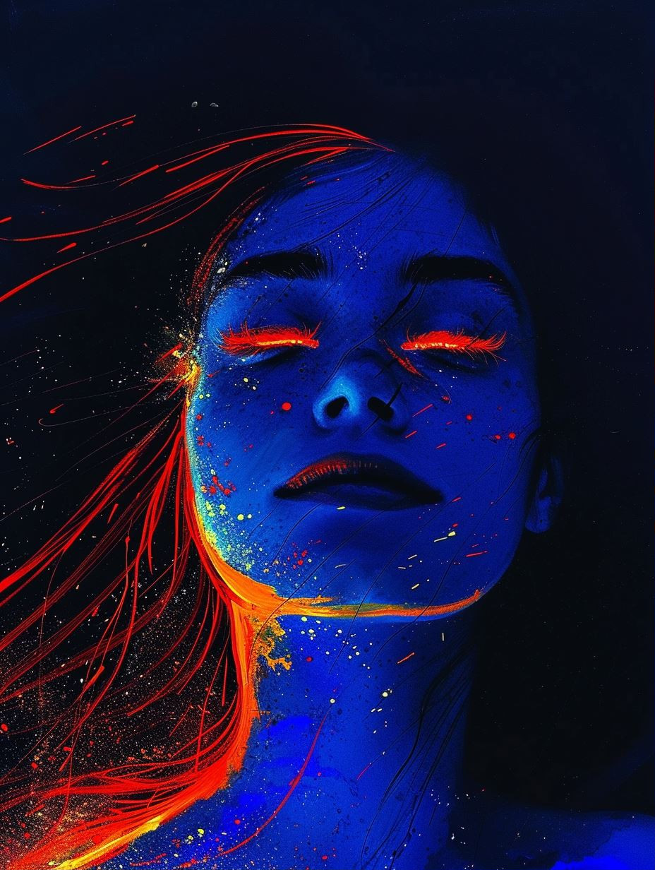 Neon Ember Ethereal Portraits - Image 1