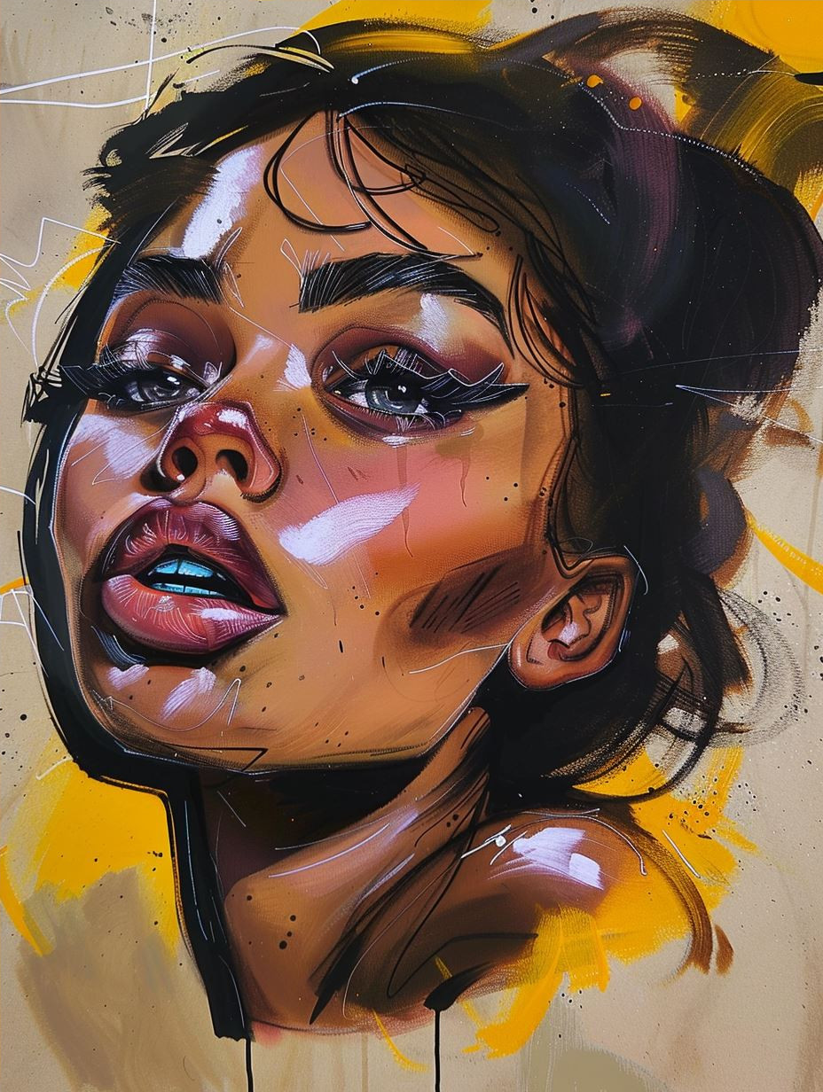 Vibrant Neon Portrait Fusion - Image 4