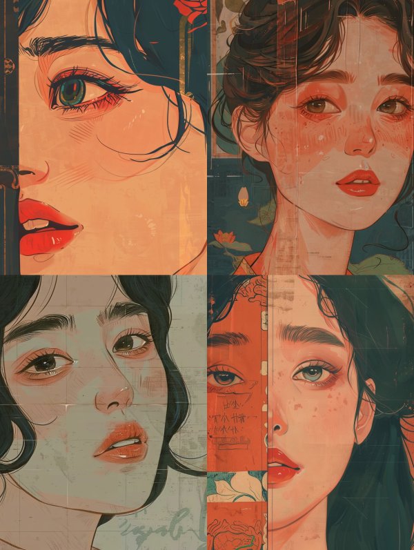 Ethereal Gazes in Digital Art