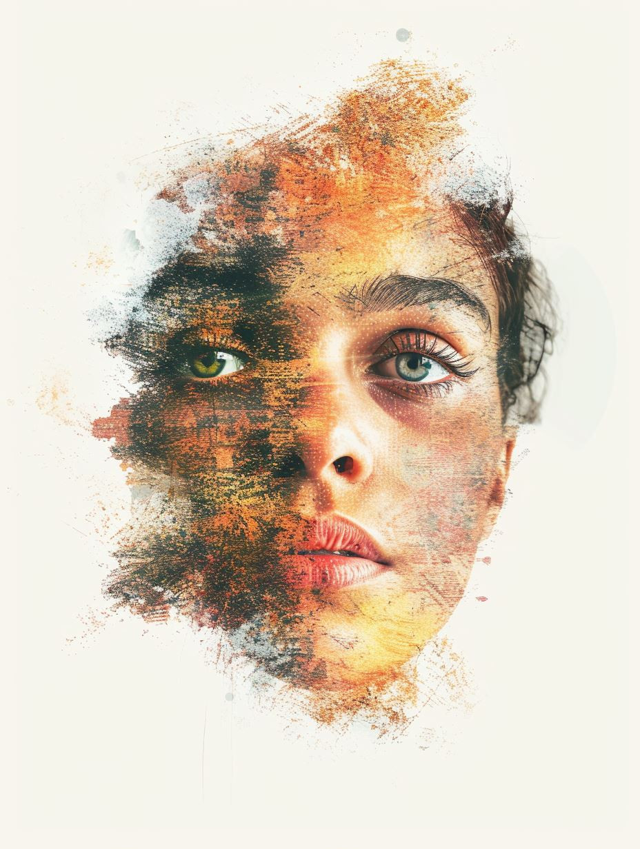 Ethereal Fragmented Portrait Studies - Image 2