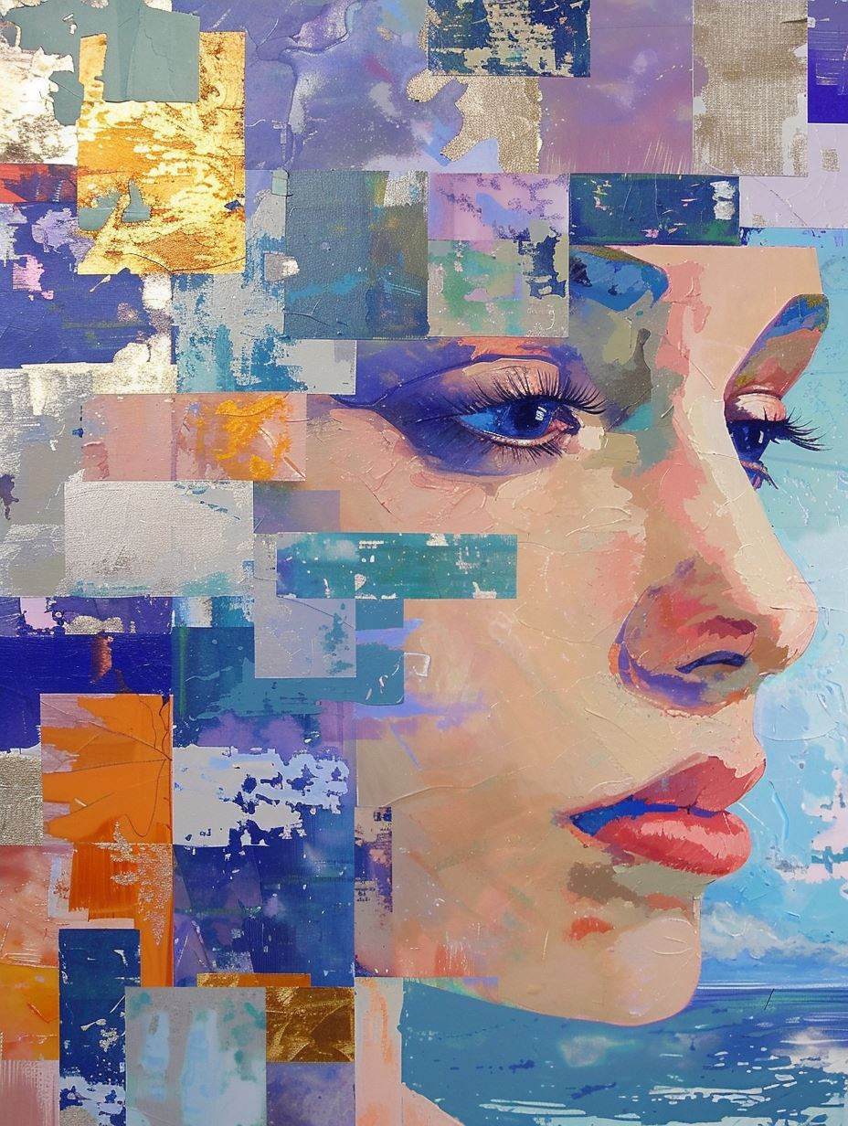 Fragmented Gaze in Vivid Color - Image 4