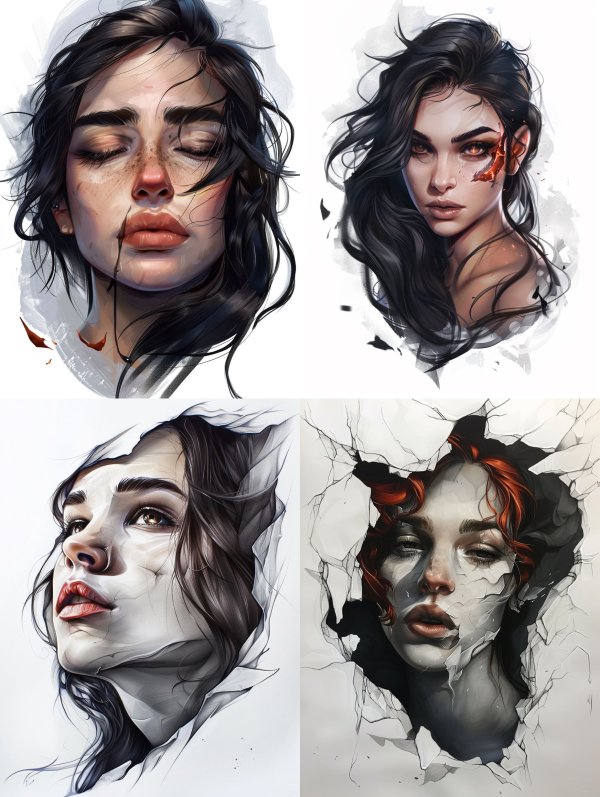 Ethereal Fragments of Female Soul